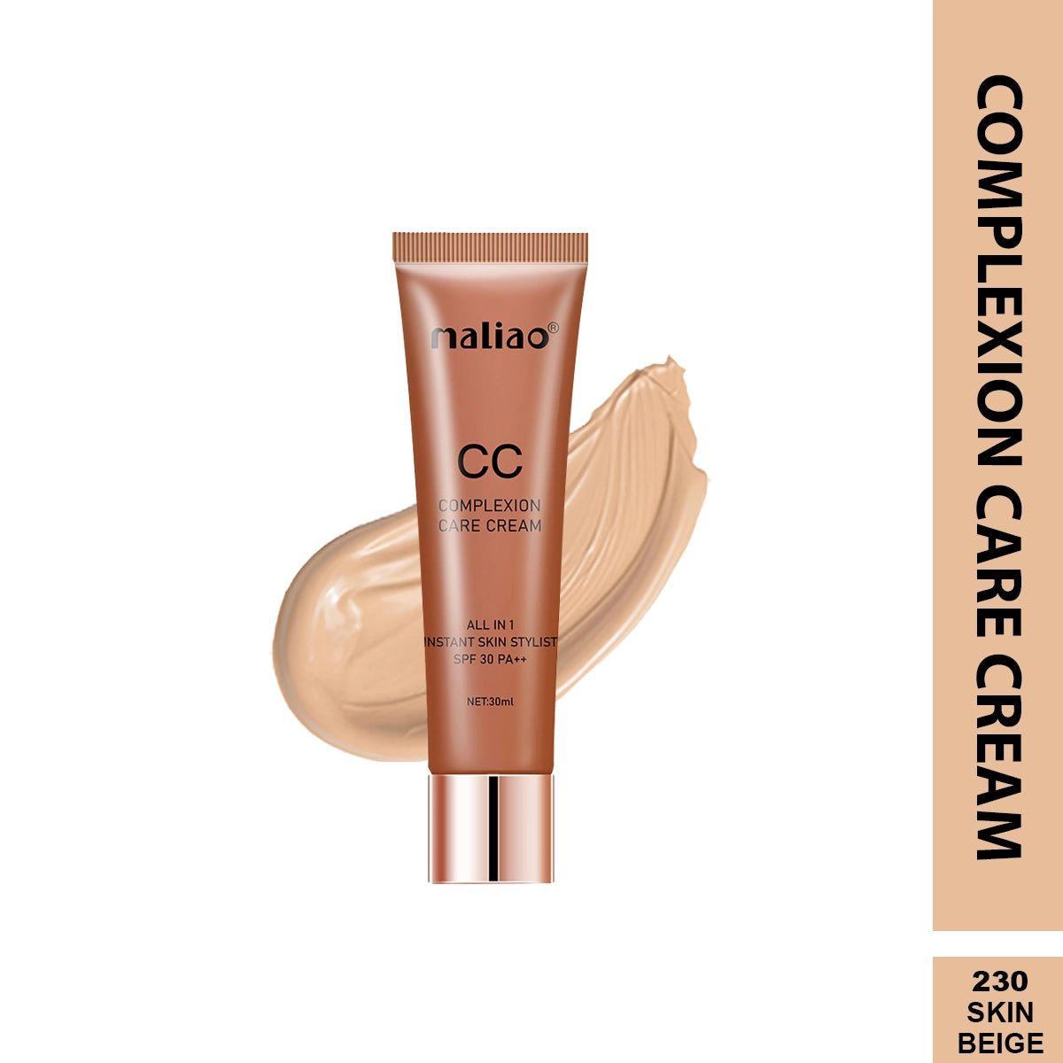 Maliao All-in-One Instant Skin Stylist CC Cream SPF 30PA++ - Flawless Coverage & Sun Protection